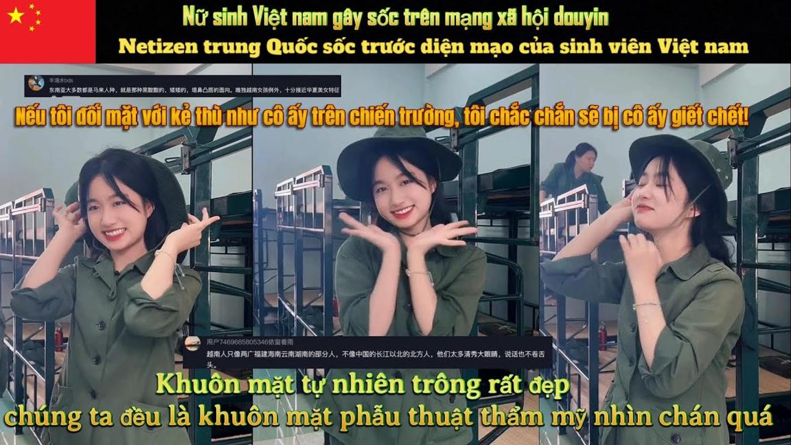 Netizen Trung Quốc chìm đắm trước nét xinh đẹp của nữ sinh Việt nam trên douyin