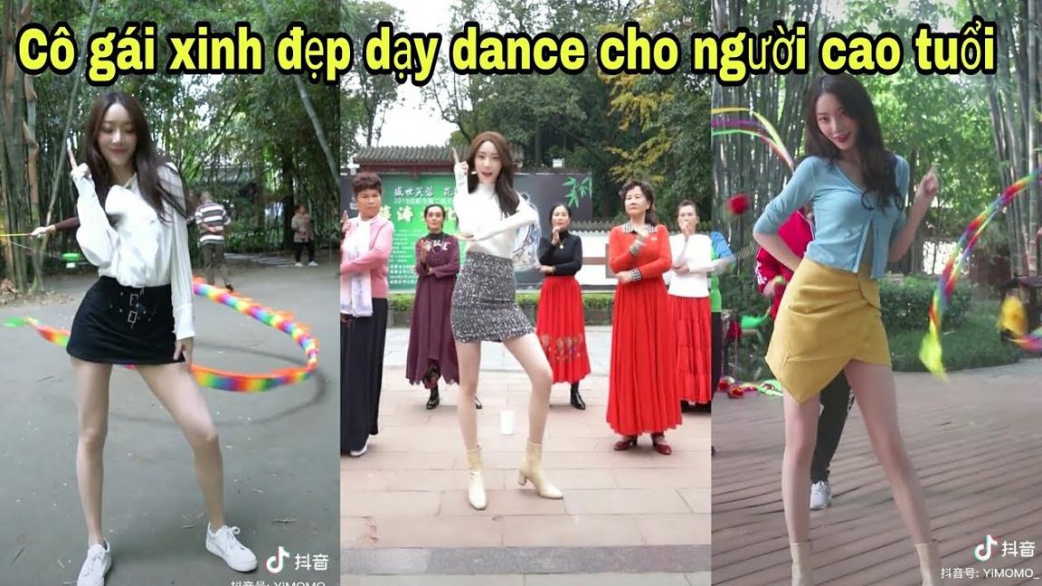 《Tiktok Trung Quốc》Cô gái xinh đẹp dạy Dance cho người cao tuổi
